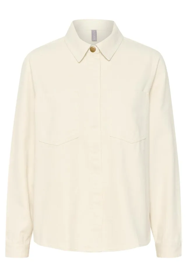 CULTURE Shirts CUreba Denim Shirt Spring Gardenia 8211 Women