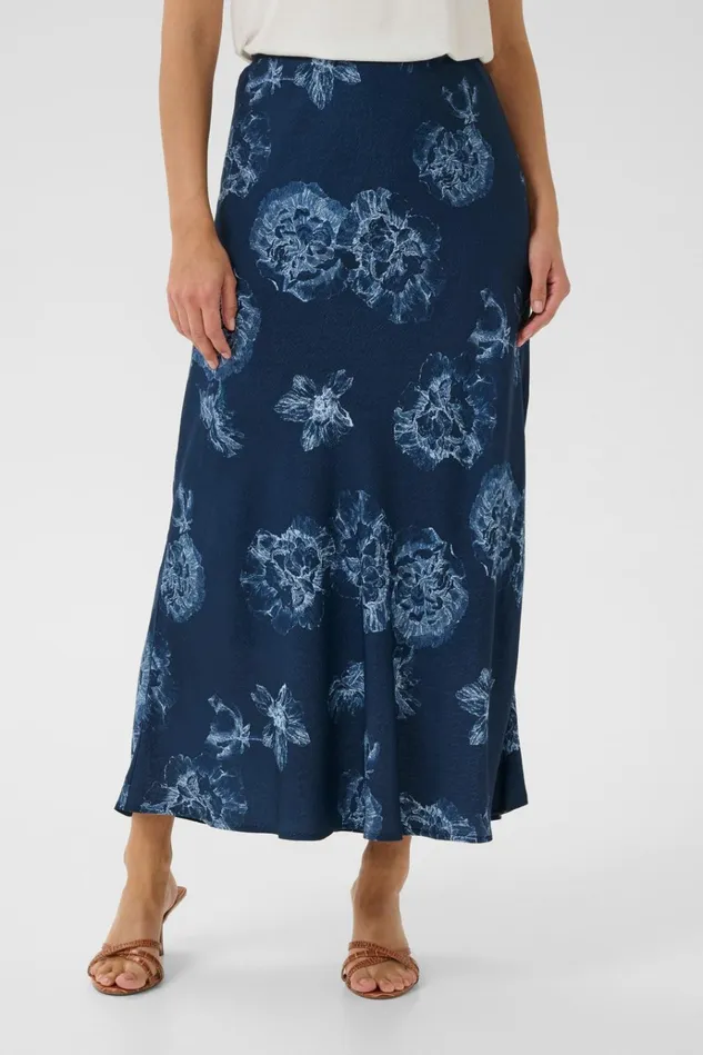 CULTURE Skirts CUalexa Skirt Blue Flower 8211 Women