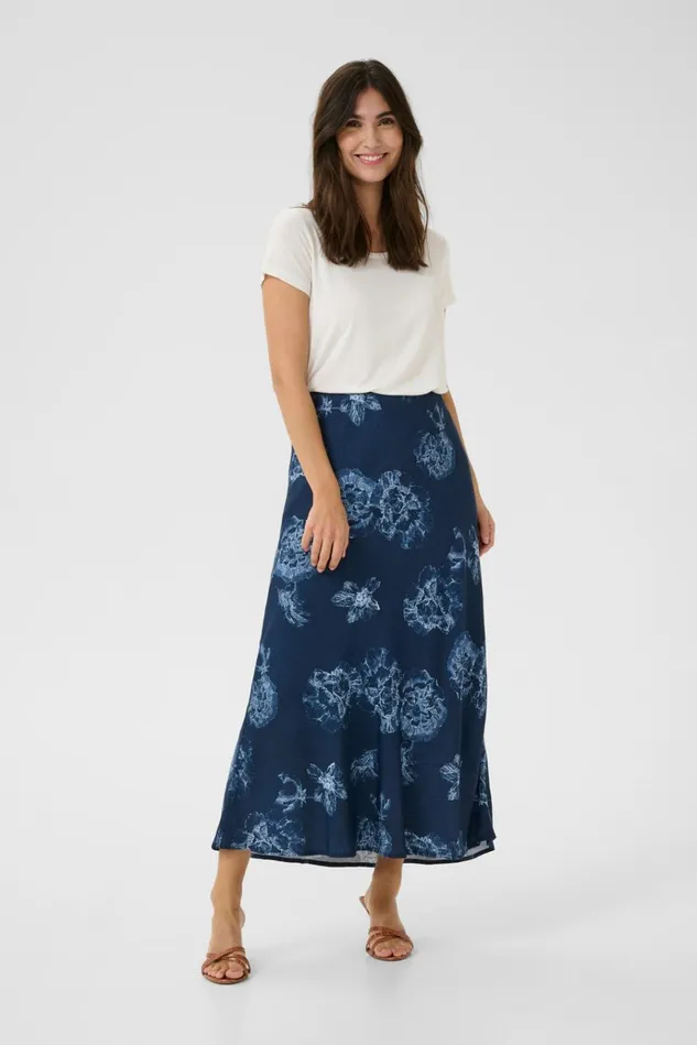 CULTURE Skirts CUalexa Skirt Blue Flower 8211 Women