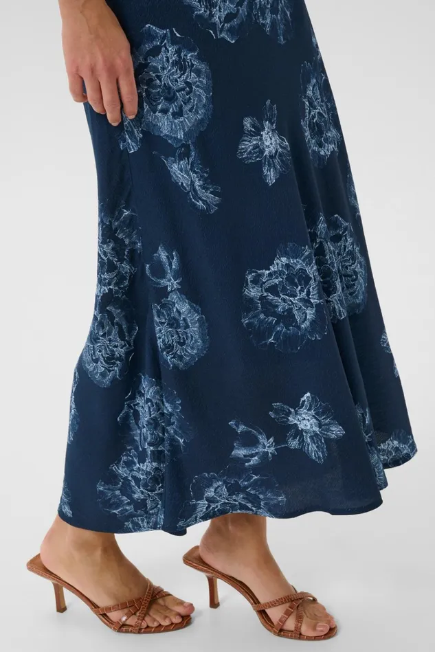 CULTURE Skirts CUalexa Skirt Blue Flower 8211 Women