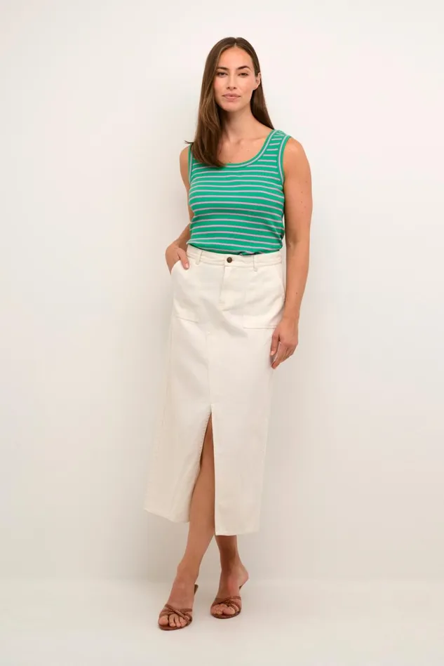 CULTURE Skirts CUreba Denim Skirt Spring Gardenia 8211 Women