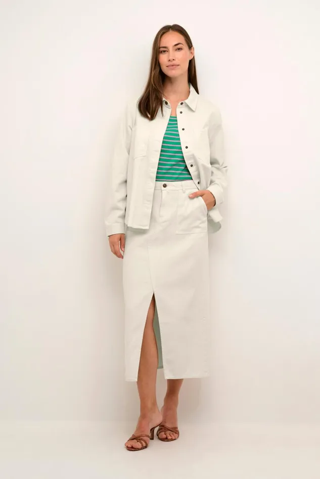 CULTURE Skirts CUreba Denim Skirt Spring Gardenia 8211 Women