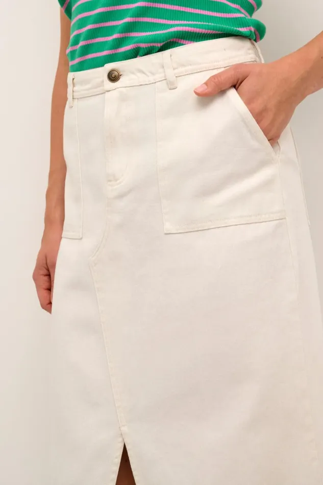 CULTURE Skirts CUreba Denim Skirt Spring Gardenia 8211 Women