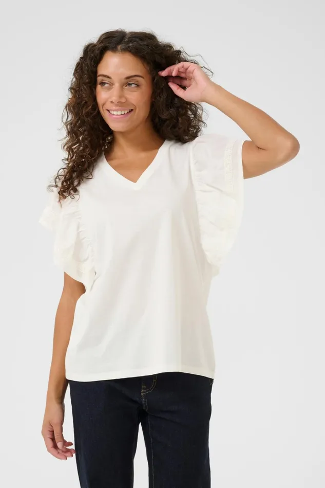 CULTURE Tops and TShirts CUaca Tshirt Spring Gardenia 8211 Women