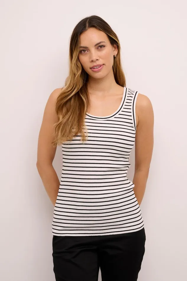 CULTURE Tops and TShirts CUdolly Top Whiteblack Stripe 8211 Women