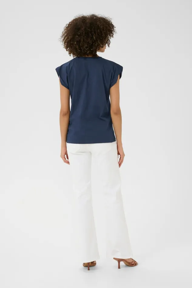 CULTURE Tops and TShirts CUroxy Tshirt Bluewhite 8211 Women