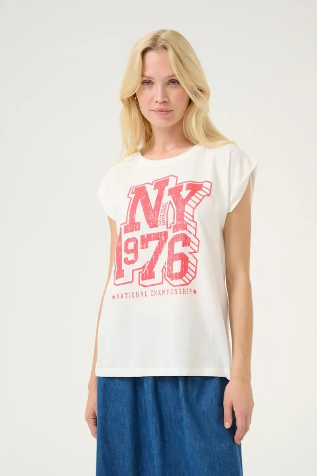 CULTURE Tops and TShirts CUroxy Tshirt Whitered 8211 Women