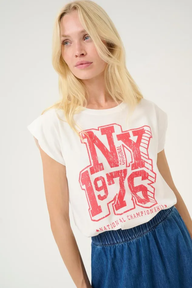 CULTURE Tops and TShirts CUroxy Tshirt Whitered 8211 Women