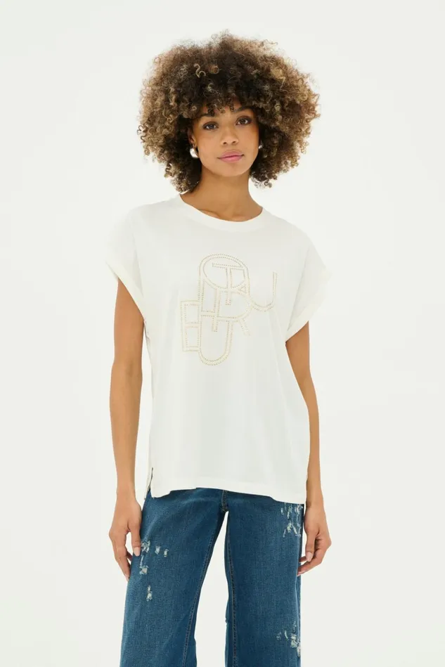 CULTURE Tops and TShirts CUwildam Tshirt Spring Gardenia 8211 Women