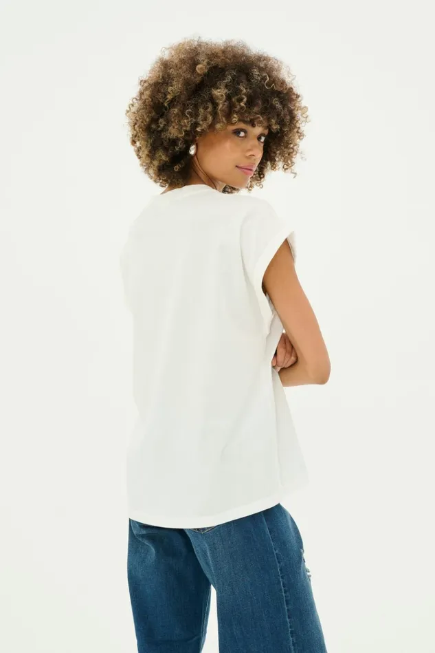 CULTURE Tops and TShirts CUwildam Tshirt Spring Gardenia 8211 Women