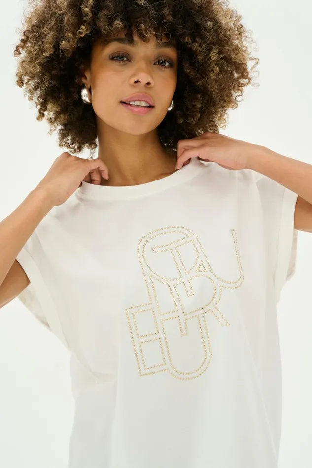 CULTURE Tops and TShirts CUwildam Tshirt Spring Gardenia 8211 Women