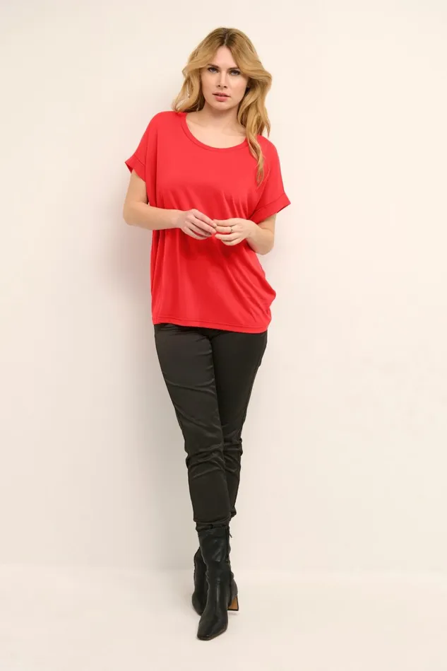 CULTURE Tops and TShirts Kajsa Tshirt Chinese Red 8211 Women
