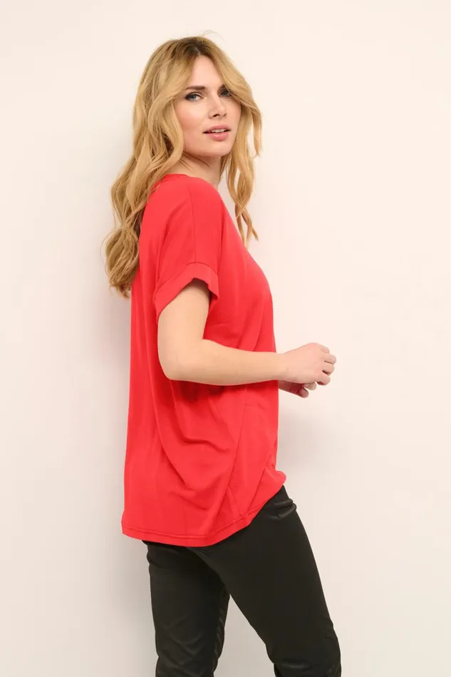 CULTURE Tops and TShirts Kajsa Tshirt Chinese Red 8211 Women