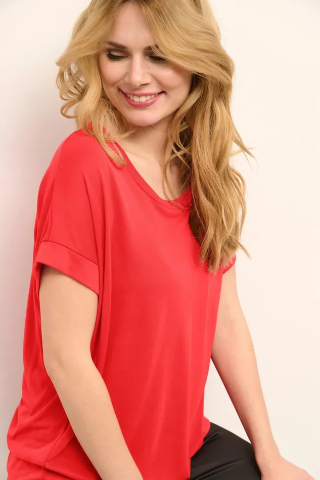 CULTURE Tops and TShirts Kajsa Tshirt Chinese Red 8211 Women