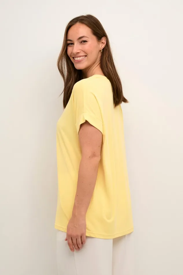 CULTURE Tops and TShirts Kajsa Tshirt Pineapple Slice 8211 Women