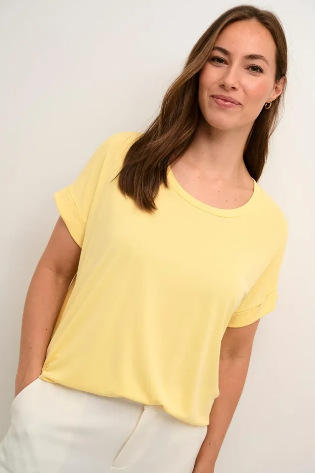 CULTURE Tops and TShirts Kajsa Tshirt Pineapple Slice 8211 Women