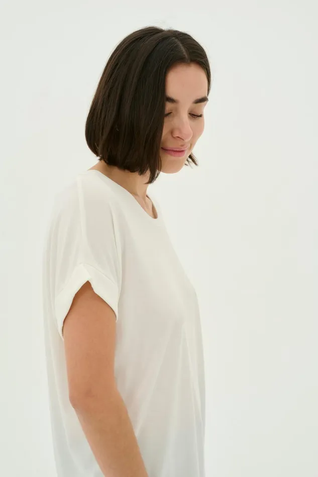 CULTURE Tops and TShirts Kajsa Tshirt Spring Gardenia 8211 Women