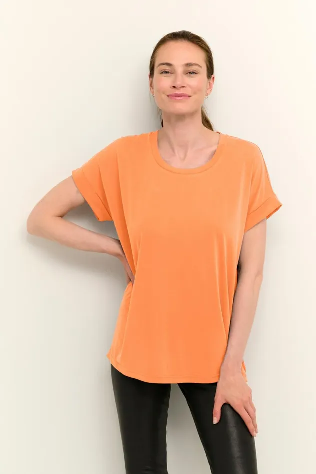 CULTURE Tops and TShirts Kajsa Tshirt Tangerine 8211 Women