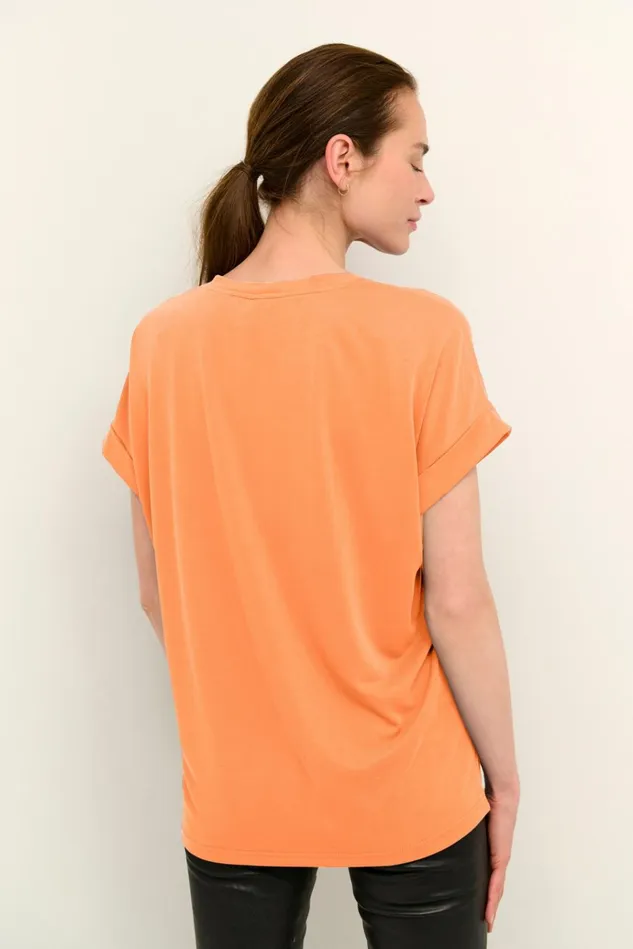CULTURE Tops and TShirts Kajsa Tshirt Tangerine 8211 Women