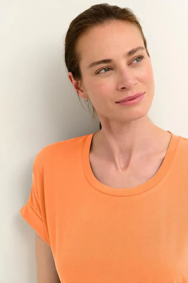 CULTURE Tops and TShirts Kajsa Tshirt Tangerine 8211 Women