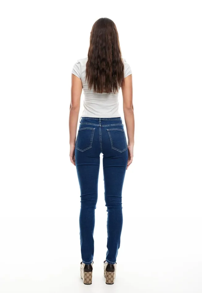 Denim Women Lioness Fashion IN BLOOM SKINNY JEAN Blue Denim Denim Women Lioness Fashion IN BLOOM SKINNY JEAN Blue Denim