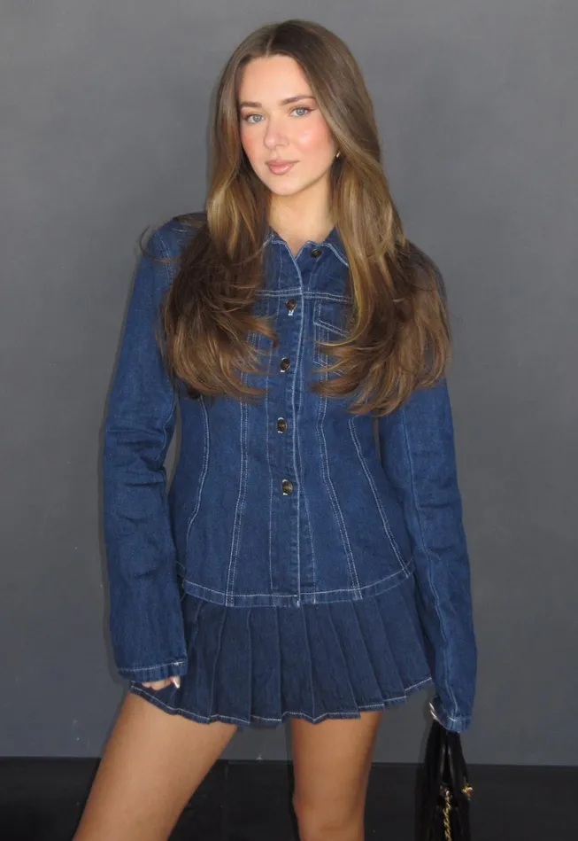 Denim Women Lioness Fashion RIDER MINI SKORT Blue Denim Denim Women Lioness Fashion RIDER MINI SKORT Blue Denim