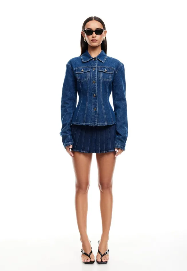 Denim Women Lioness Fashion RIDER MINI SKORT Blue Denim Denim Women Lioness Fashion RIDER MINI SKORT Blue Denim