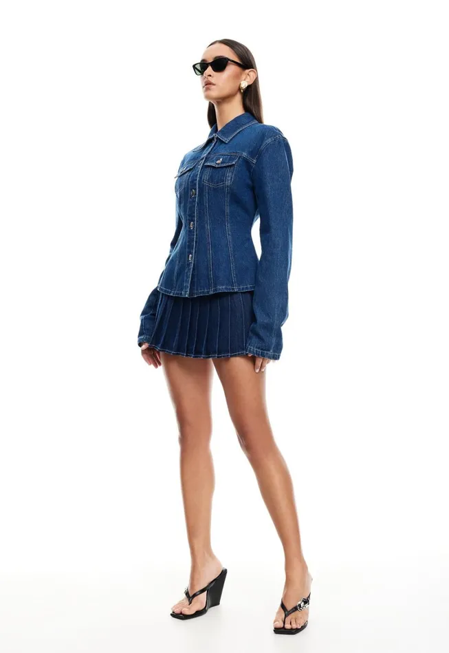 Denim Women Lioness Fashion RIDER MINI SKORT Blue Denim Denim Women Lioness Fashion RIDER MINI SKORT Blue Denim