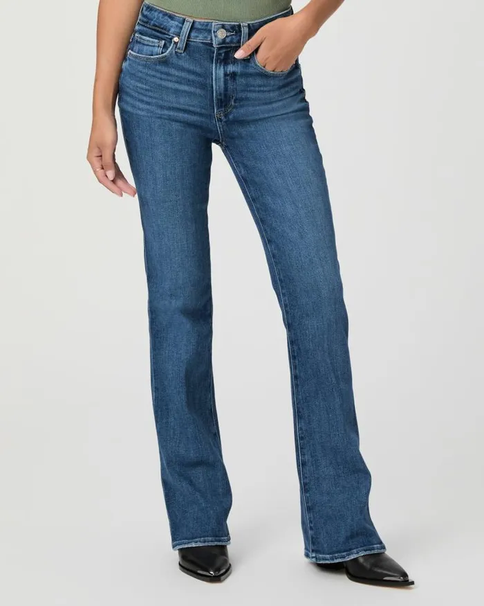 Denim Women PAIGE High Rise Laurel Canyon Petite Bootcut Jean 8211 A Capella