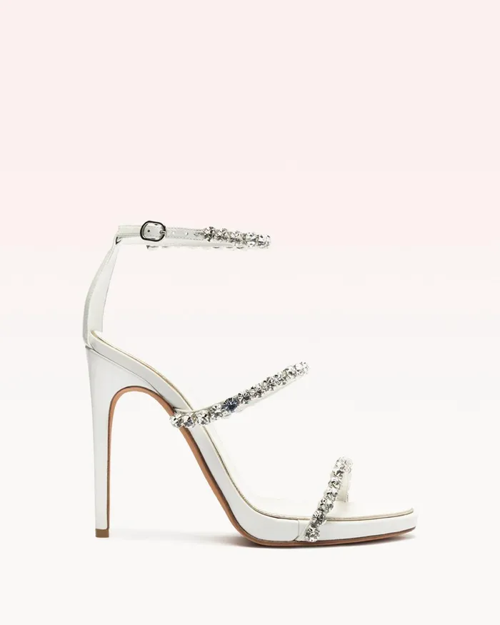 Designer Wedding Shoes 8211 Alexa Crystals Bridal 100 White 8211 Alexandre Birman Bridal White Women Alexandre Birman Sandals Designer Wedding Shoes 8211 Alexa Crystals Bridal 100 White 8211 Alexandre Birman Bridal White Women Alexandre Birman Sandals