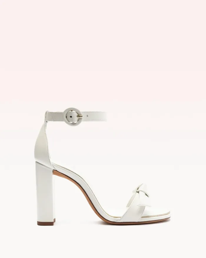 Designer Wedding Shoes 8211 Clarita Bridal Block 90 White 8211 Alexandre Birman Bridal White Women Alexandre Birman Sandals