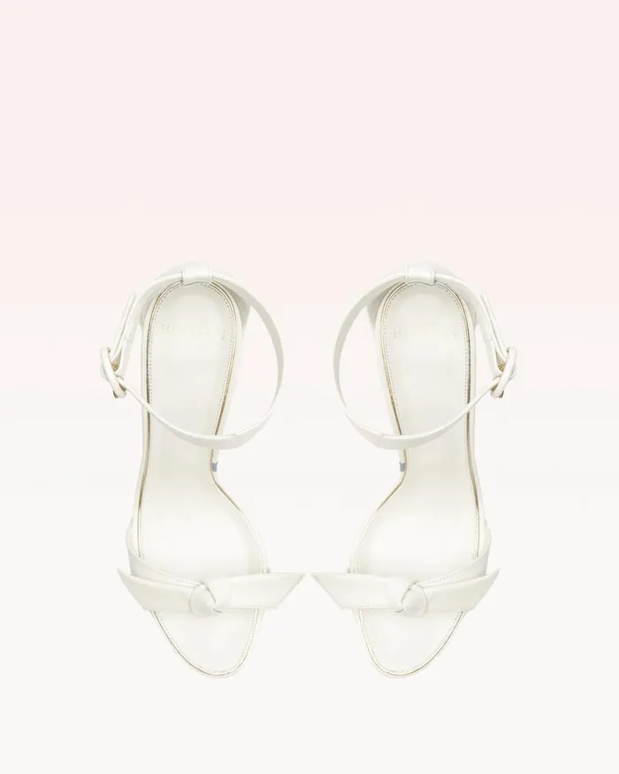 Designer Wedding Shoes 8211 Clarita Bridal Block 90 White 8211 Alexandre Birman Bridal White Women Alexandre Birman Sandals