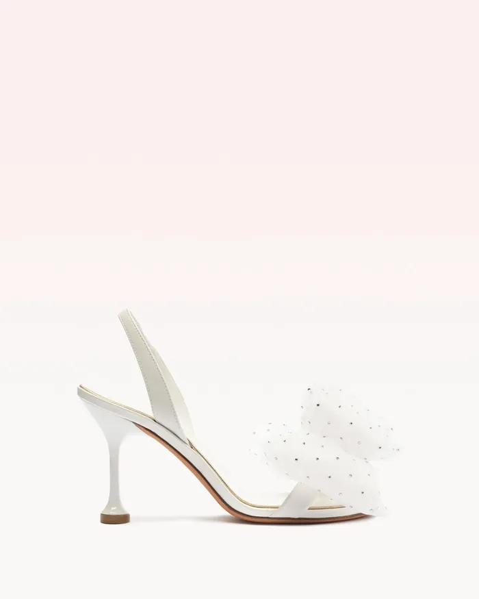 Designer Wedding Shoes 8211 Isabelle Crystals Bridal 85 White 8211 Alexandre Birman Bridal White Women Alexandre Birman Sandals