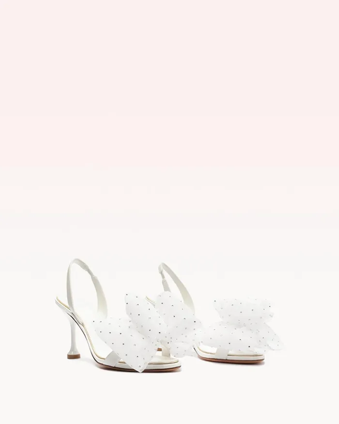 Designer Wedding Shoes 8211 Isabelle Crystals Bridal 85 White 8211 Alexandre Birman Bridal White Women Alexandre Birman Sandals