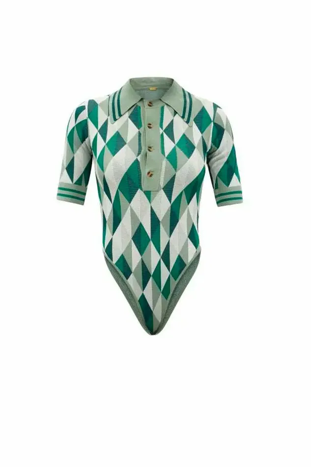 DODO BAR OR Bodysuits Meg Bodysuit Green Combo 8211 Women