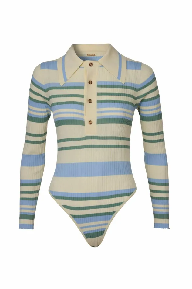 DODO BAR OR Bodysuits Penny Bodysuit Light Yellow Blue Combo 1 8211 Women