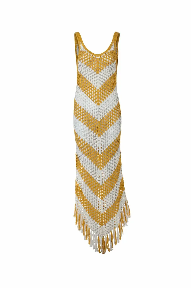 DODO BAR OR Dresses Mellor Dress Yellow White 8211 Women