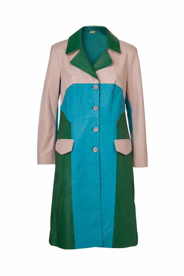 DODO BAR OR Jackets and Coats Nadine Coat Dress Turquoise Multi Colour 8211 Women