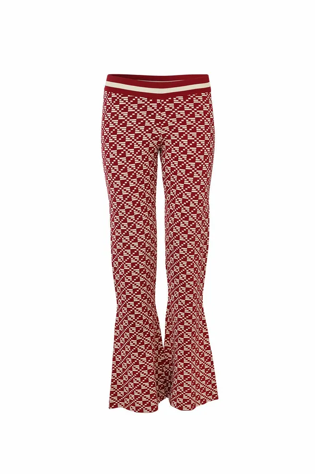 DODO BAR OR Knitwear Cho Pants Red Cream 8211 Women
