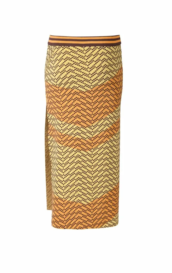 DODO BAR OR Knitwear Kenya Skirt Yellow Orange Combo 8211 Women