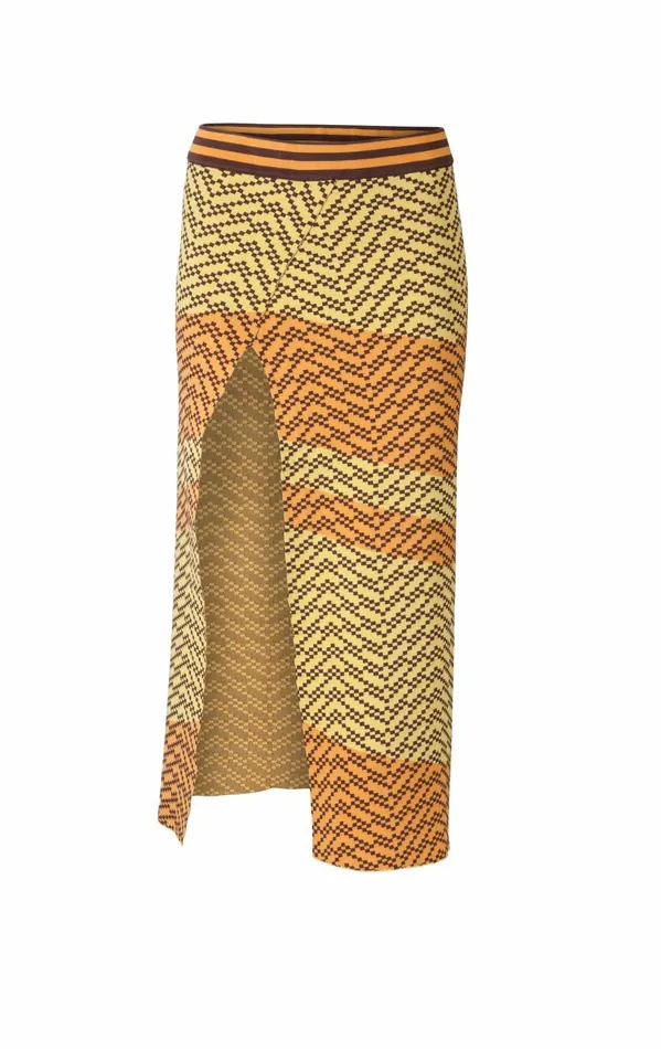 DODO BAR OR Knitwear Kenya Skirt Yellow Orange Combo 8211 Women