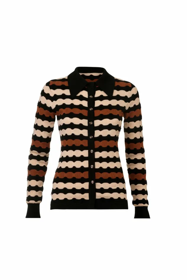 DODO BAR OR Knitwear Marvin Shirt Black Combo 8211 Women