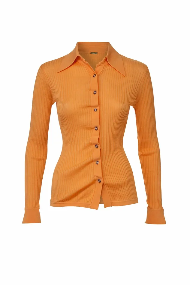 DODO BAR OR Knitwear Paya V Knit Shirt Orange 8211 Women