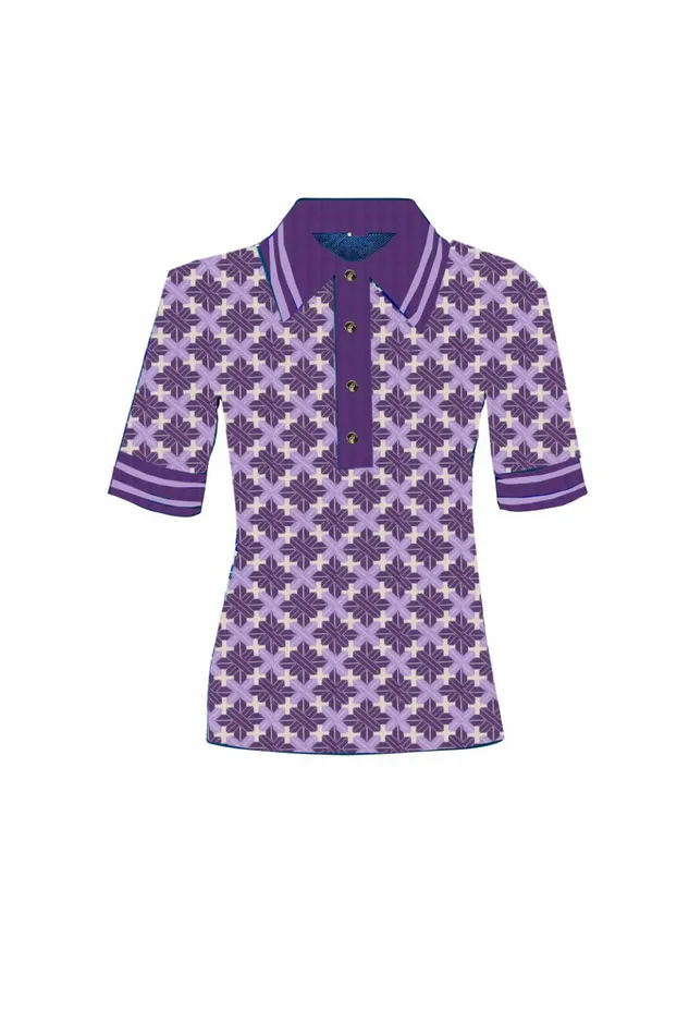 DODO BAR OR Knitwear Ruby Shirt Purple Combo 8211 Women