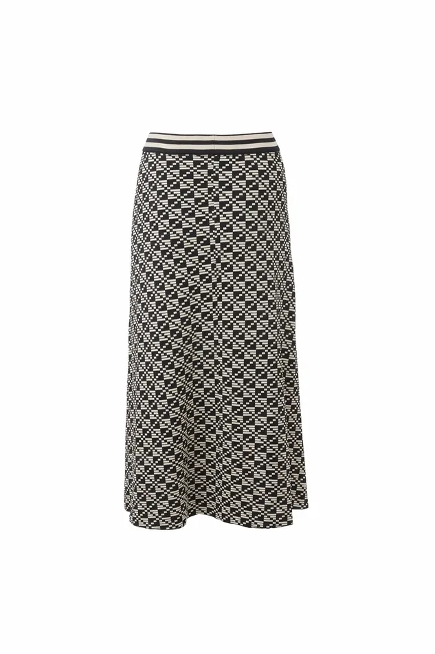 DODO BAR OR Knitwear Shin Skirt Black Cream 8211 Women