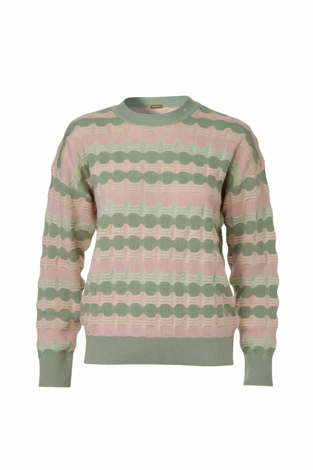 DODO BAR OR Knitwear Verona Sweater Pale Green Combo 8211 Women