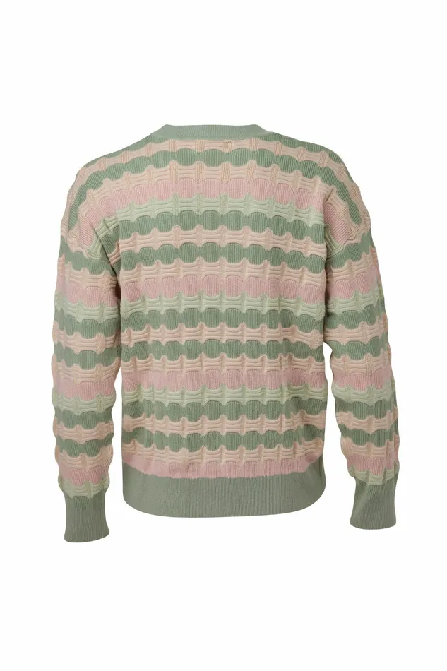 DODO BAR OR Knitwear Verona Sweater Pale Green Combo 8211 Women