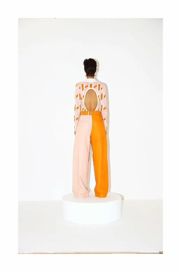 DODO BAR OR Trousers LEA PANTS Orange Pink Combo 8211 Women