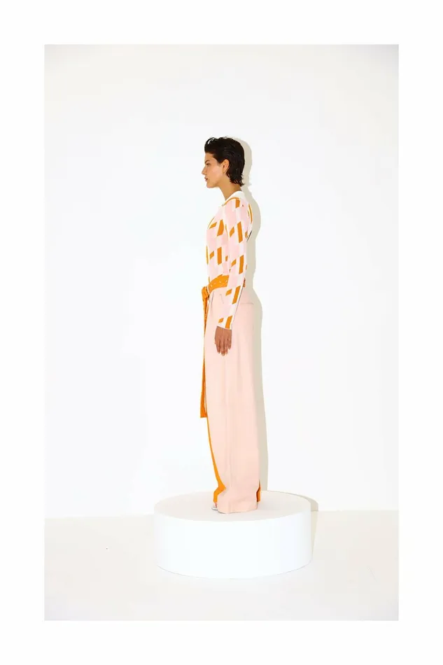 DODO BAR OR Trousers LEA PANTS Orange Pink Combo 8211 Women