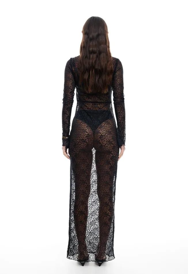 Dresses Women Lioness Fashion FEVER LACE MAXI DRESS Onyx Dresses Women Lioness Fashion FEVER LACE MAXI DRESS Onyx
